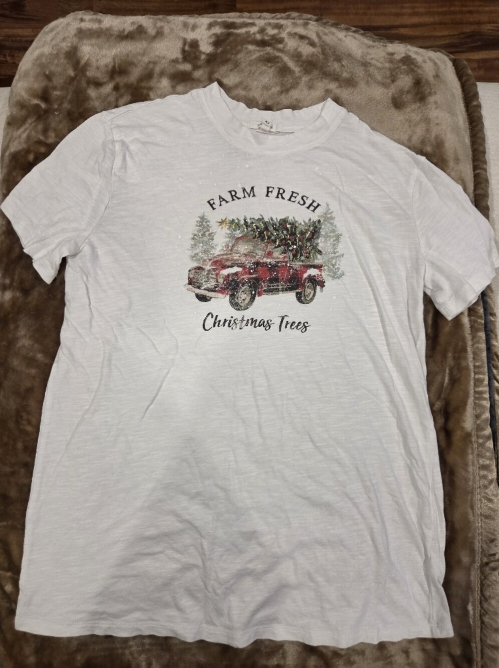 Maurices Women's Short Sleeve Farm Fresh Christmas Tree Tee